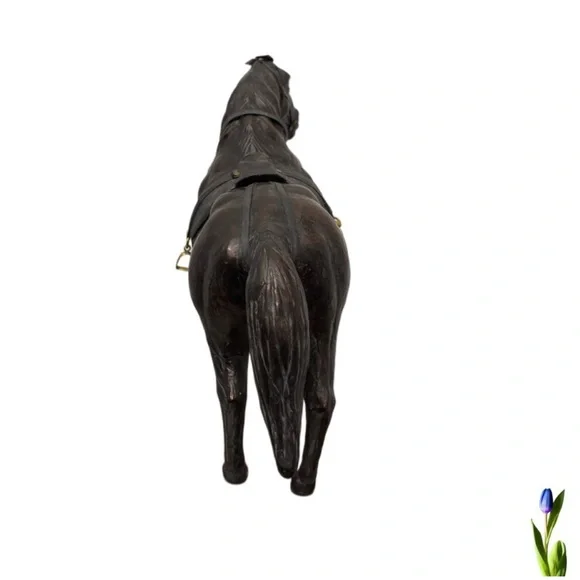 Elegant Black Horse Sculpture - Picture 3 of 6